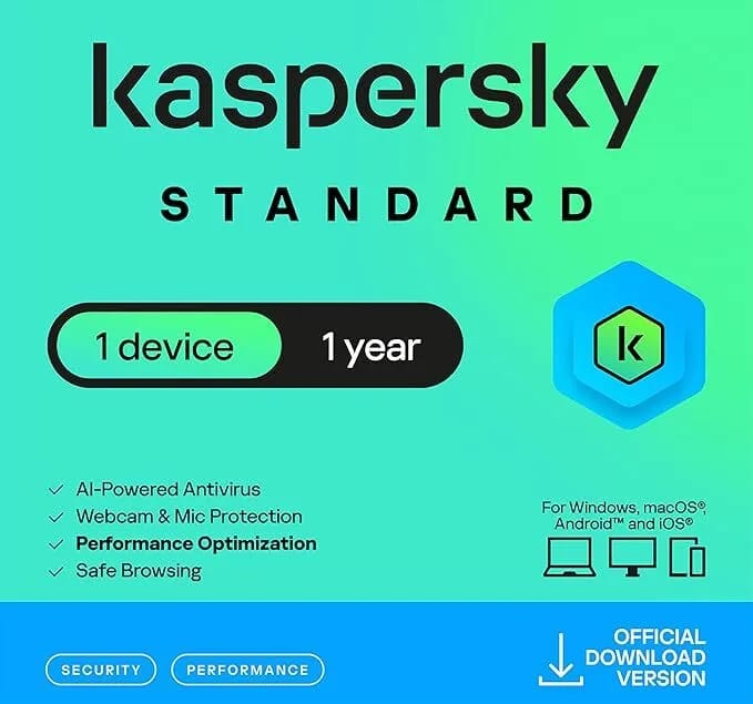Kaspersky Standard 1 Device 1 Year