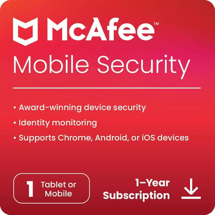McAfee Mobile Security 1 Device 1 Year (Android & iOS)