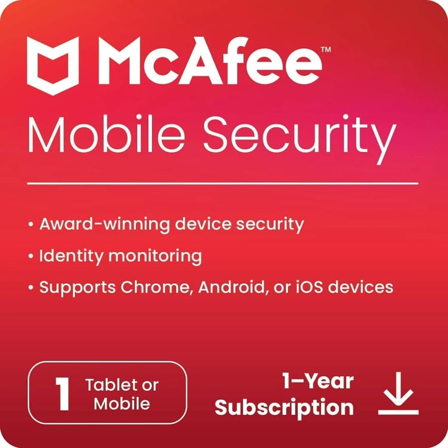 McAfee Mobile Security 1 Device 1 Year (Android & iOS) image 1